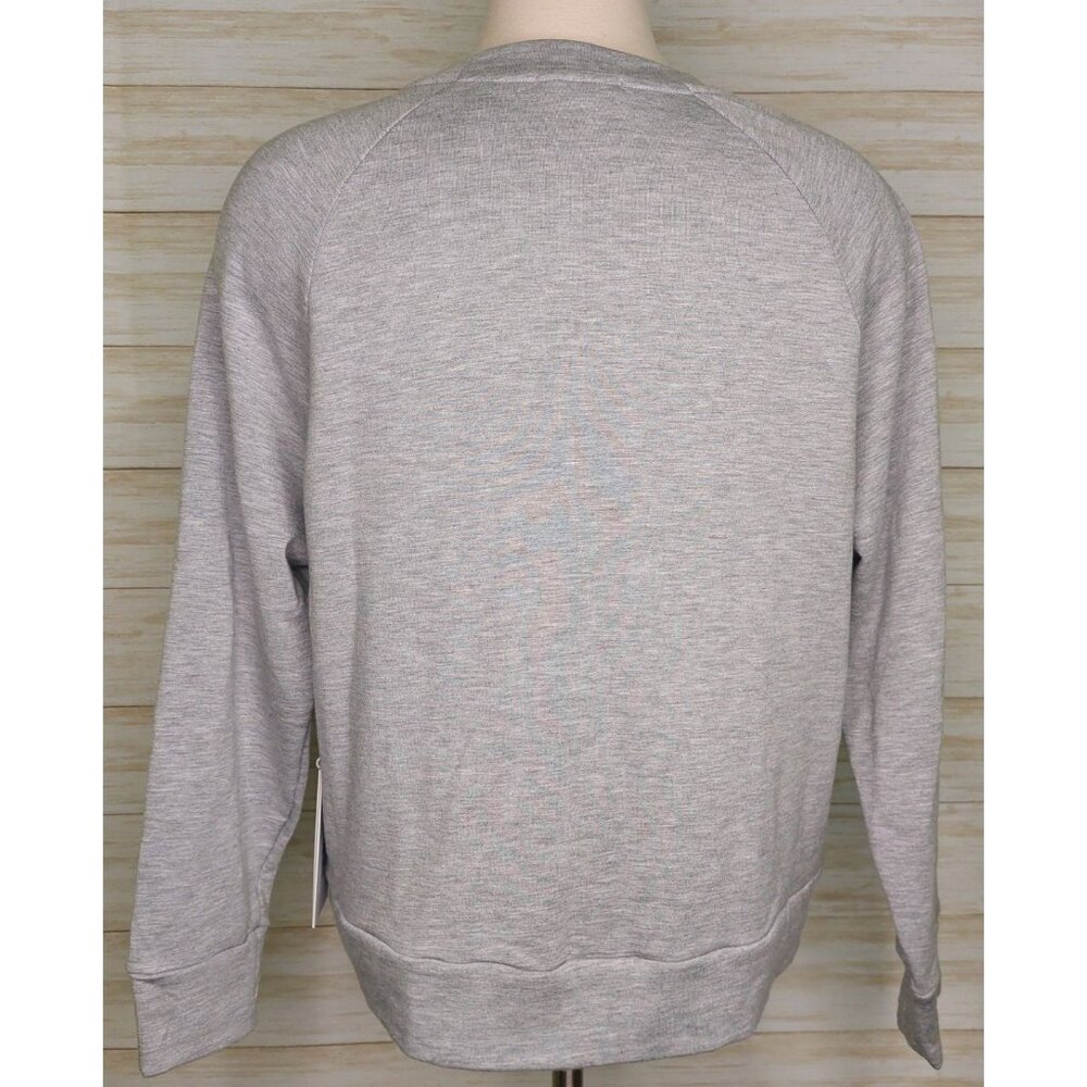 Calme By Johnny Was Women's Gray 3/4 Sleeve Crew Pullover Size XS Made in USA - Picture 7 of 9